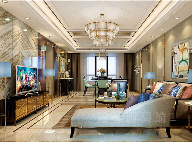 美女的屄免费看世纪江尚三室两厅168平装修设计效果欣赏